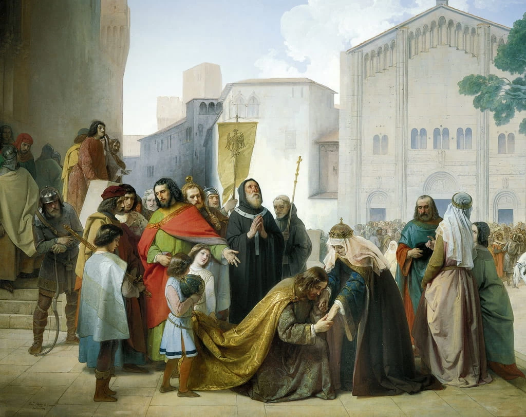 Riconciliazione di Ottone II con Adelaide di Borgogna sua madre - Musei Civici Pavia
